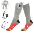 thumbnail image 1 of Män Kvinnor Eluppvärmda Strumpor Uppladdningsbara Kalla Vinter Thermal Fötter Varmare strumpor Grey, 1 of 1