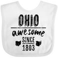thumbnail image 3 of Inktastic Ohio Awesome Since 1803 Boys or Girls Baby Bib, 3 of 4