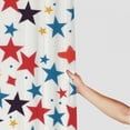 thumbnail image 3 of ONETECH Star Pattern Shower Curtain Set with Hooks - Home Bathtubs Bathroom Curtain Decoration - Multiple Sizes - 100% Polyester Fiber 69x72, 3 of 7