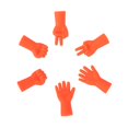 thumbnail image 1 of Hugtrwg 6 Protectores Punta Aguja para Punto Tejer Antidesprendimiento (naranja)., 1 of 8
