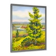 thumbnail image 2 of Designart 'Colorful Young Orange Betulas Along Bank Of Calm Bay' Lake House Framed Art Print, 2 of 4