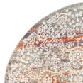 thumbnail image 3 of SAFAVIEH Madison Hildred Vintage Damask Area Rug, Light Grey/Light Blue, 6'7" x 6'7" Round, 3 of 5