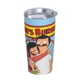 thumbnail image 2 of 20oz Bob's Burgers Tumbler Double Wall Vacuum Insulated Coffee Mug Stainless Steel Water Bottle Travel Cup with Lid and Metal Straw Brush Gifts for Women Men Car, 2 of 8