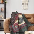thumbnail image 2 of Donna Sharp Spice Postage Stamp UCC Patchwork Decorative Throw, 2 of 6