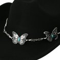 thumbnail image 5 of Vjnyvs Western Cowboy Hat for Men Women Wide Brim Felt Fedora Cowboy Hats with Rhinestone Cowboy Party Decorations, 5 of 7