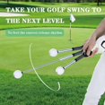 thumbnail image 3 of Entrenador de swing de golf Quewpk con agarre retráctil para diestros, 3 of 7