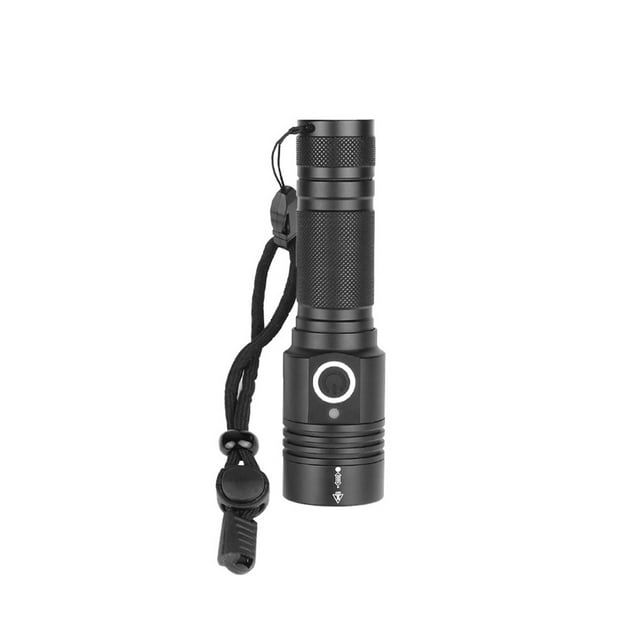 Destyer Magnetic Flashlight Rechargeable Powerful Strong Outdoor Torch Lantern Tactical Camping Emergency Lamp Fishing 18650Battery 1Set