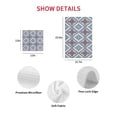 thumbnail image 7 of Blue Brown Boho Kitchen Dish Towels for Drying Dishes Set of 2, Classic Traditional Elegant Waffle Weave Microfiber Hand Tea Bathroom Towels Quick Dry & Absorbent Towel 12x12, 7 of 7