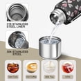 thumbnail image 3 of Modern 20oz Stainless Steel Thermal Bottle with Tea Filter and Cup Lid, Vacuum Insulated Coffee Mug with 316L Inner Liner, Leakproof Travel Thermos for Office, Commute & Outdoor, 3 of 7