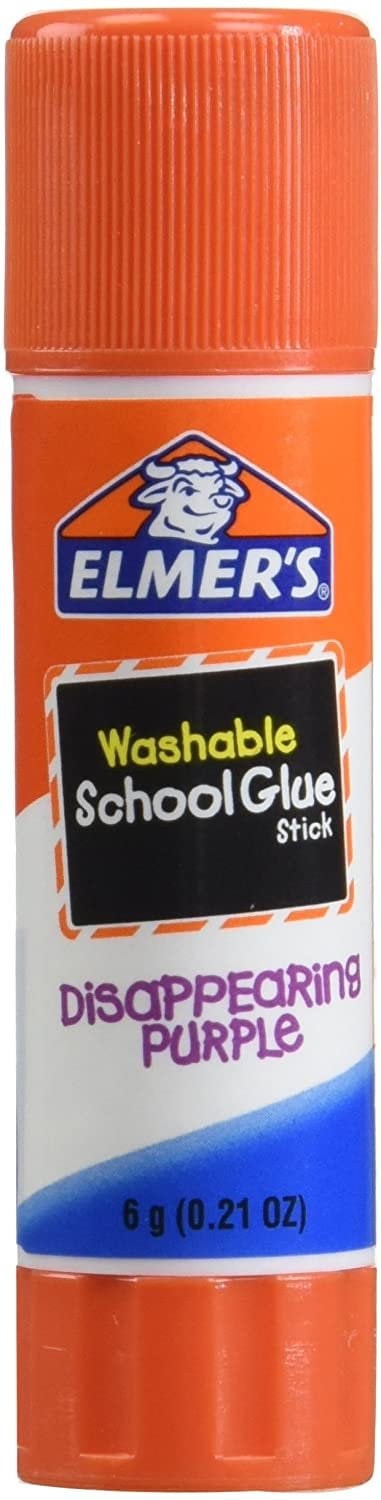 Elmer's Disappearing Purple School Glue Sticks, 0.21 Ounce Each, Pack of 4