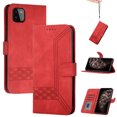 thumbnail image 1 of Nalacover Wallet Case For Samsung Galaxy A22 5G,Luxury Premium PU Leather and Soft TPU Magnetic Flip Stand Card Slots with Detachable Wrist Strap Shockproof 360 Protection Cover,Red, 1 of 9