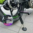 thumbnail image 5 of Motorcycle Rear Front Wheel Lift Stand Labor-saving Foldable Wheel Lift Stand For Indoor Outdoor Single Arm, 5 of 5