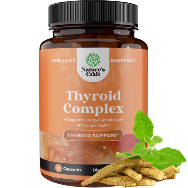 Iodine Thyroid Support Complex Energizing Natural Thyroid Supplement