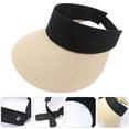 thumbnail image 3 of MasteelfCA 1pc Summer Sun Hat Sun Protection Visor Folding Hat Sun Shade for Women, 3 of 8