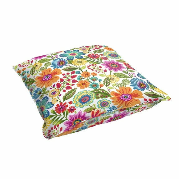 Humble and Haute Galliford Multi Floral Indoor/ Outdoor 26 Inch Floor Corded Pillow