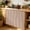 Brown, variant on Burnt Orange Cabinet Curtains 10"W x 11"L, Farmhouse Solid Orange Color Modern Art Sink Skirt for Bathroom Kitchen Self Adhesive, Desk Privacy Short Curtain for Shelves Closet Table Storage