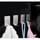 thumbnail image 4 of 8 Pieces Adhesive Hook Robe Hook Bathrobe Clothes Towel Rack, Self Adhesive Hooks, Stainless Steel, 4 of 4