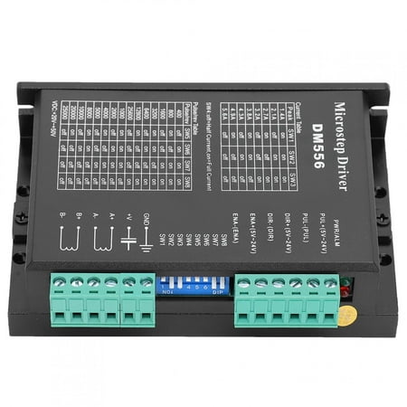 

2024 DM556 Stepper Motor Driver 20‑50VDC Low Noise Anti‑Interference 200kHz Pulse Input Frequency