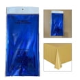 thumbnail image 4 of Mantel de plástico de aluminio desechable para fiestas, manteles rectangulares Azul, 4 of 8