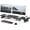 Black, variant on Wood and Steel Dual Monitor Stand Riser for Desktop, Laptop, PC, and Printer
