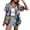 Hawaiian shirt Z49 Green, variant on Hawaiian Shirts for Women Button Down Summer Tropical Tops Beach Vacation Cool Short Sleeve V Neck Blouse Green XXL