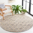 thumbnail image 2 of SAFAVIEH Natura Glenn Diamond Area Rug, Light Grey/Natural, 6' x 6' Round, 2 of 11