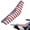 American Flag Design, variant on XYZCANDO Dirt Bike Seat Cover with Eagle American Flag Art, Non Slip Pu Protector for YZ WR TTR CRF KLX Off Road Motocross