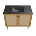 thumbnail image 6 of Classe 36 in. Oak Bathroom Vanity With Black Ceramic Sink Top, 6 of 8