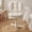 C-White, variant on Ultifit Armless Criss Cross Office Chair, Premium Fabric Wide Padded Seat Vanity Chair with Dual-Layer Cushion & Smooth-Rolling Wheels, Green