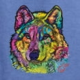 thumbnail image 2 of Colorful Majestic Neon Atric Wolf | Dean Russo Art Animal Lover Men's T-Shirt, Vintage Heather Blue, XL, 2 of 5