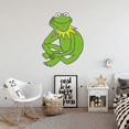 thumbnail image 2 of Sesame Street Muppet Character Decor Green Frog Design Vinyl Living Room Home Art Removable Wall Decal - 10" x 20" Adhesive Kids Bedroom Nursery Kermit The Frog Sticker Wall Decoration Sticker, 2 of 5