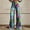 Light Blue, variant on Women's Linen Pants 2025 New Summer Flower Wide Leg Pants Lightweight And Loose Casual Colorful Pants Imitation Jeans, Women's Casual Pants XL