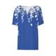 thumbnail image 4 of Camisetas Casuales de Mujer con Cuello en V Camiseta de Color Sólido, Manga Corta Casual Top para el Uso Diario, 4 of 4