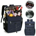 thumbnail image 1 of Riforla Backpack Cooler Cooler Backpack Insulated Leak Proof Large Lunch Backpack Ice Chest Backpack for Men Women Adults Work Camping Beach Hiking Accessories Camping & Hiking Blue, 1 of 9