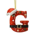 thumbnail image 2 of Decoraciones de Árbol de Navidad 2D Acrílico Decoración Carta Colgante con 26 Letras Diy Navidad Decoración Del Hogar Ornamentos Del Árbol de Navidad, 2 of 5