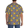 thumbnail image 3 of Yiaed Christmas hat duck Print Mens Casual Wrinkle Free Shirts Short Sleeve Button Down Summer Stretch Dress Shirt-3X-Large, 3 of 5