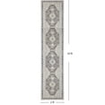 thumbnail image 4 of CYNERA Vintage Distressed Bohemian Runner Rug Brown 2'x10', Soft Machine Washable Foldable Non-Slip Carpet for Hallway Kitchen Entryway Living Room Bedroom, 4 of 8