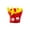 C #7, variant on Funny French Fries Plush Hat, Novelty Fast Food Costume Headwear, Halloween Carnival Christmas Party Cosplay Dress Up Accessory Unisex