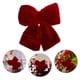 thumbnail image 2 of Gran lazo rojo trenzado con colas para decorar el árbol de Navidad y coronas navideñas, decoración para la puerta de entrada., 2 of 7