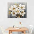 thumbnail image 2 of Chilfamy Ready to Hang Fall Decor White Gray Flower Canvas Wall Art Picture 20x16in for Living Room Bedroom 20x16in, 2 of 3