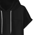 thumbnail image 7 of Yaoyar Men Short Sleeve Hoodies Summer Casual Athletic Tops Breathable Sweatshirts Hooded Pullover Tops Activewear, 7 of 7
