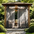 thumbnail image 5 of AUNVITO Clearance Outdoor Privacy Curtain 118.1x29.5 Inch Mesh Sheer Patio Curtain for Garden Balcony Outdoor Mosquito Privacy Curtain Great Gift Choice for Family and Friends, 5 of 7
