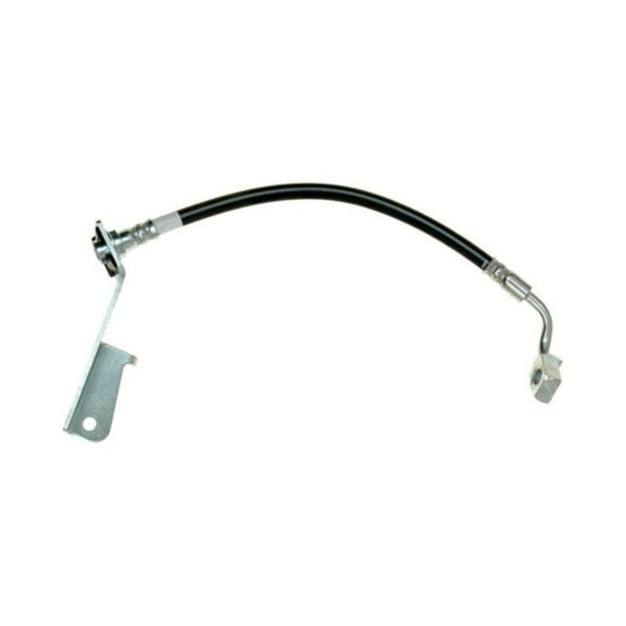 KarParts360 For Pontiac Grand Prix 2004 05 06 07 2008 Brake Hose Passenger Side | Rear | Corrosion Resistant Steel | Black, Silver | Banjo End 1 Fitting | With Bracket
