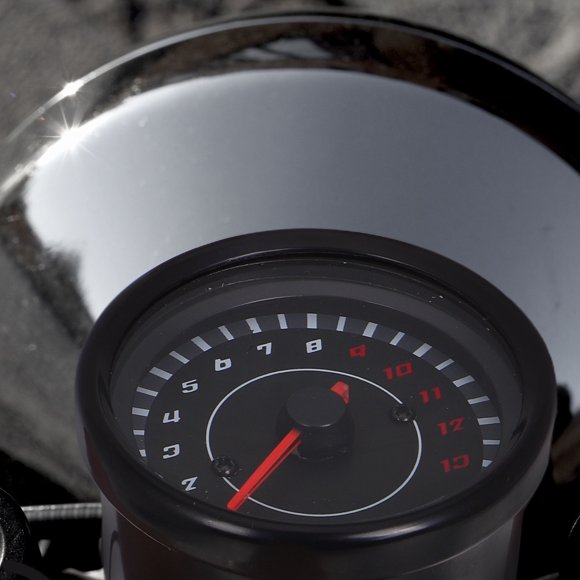 AURARMLET Velocímetro Universal Para Motocicleta Con Luz LED Para Motor Monocilíndrico Negro