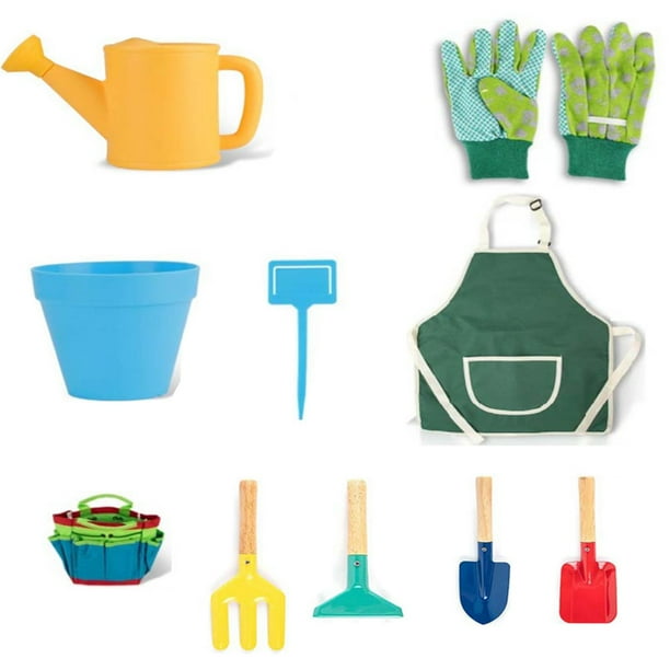 LAYADO Kids Gardening Tool Set 12 PCS Kids Gardening Tools Shovel