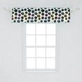 thumbnail image 2 of Ambesonne Polka Dots Valance Pack of 2, Creative Abstract Spots, 54"X12", Charcoal Grey Multicolor, 2 of 4