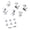 Silver Semi closed, variant on Gieenan 6Pcs 3L3R Metal Guitar Tunings Key Machine Head String Tuners Guitar Accessory