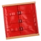 thumbnail image 2 of Tablero para niños, ayuda a vestir al bebé con cremallera, hebilla Hebilla de zapatos de cuero rojo, 2 of 8