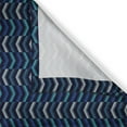 thumbnail image 3 of Ambesonne Geometric Kitchen Curtains, Chevron Ethnic Ornament, 55"x30", Dark Lavender Indigo and Aqua, 3 of 3