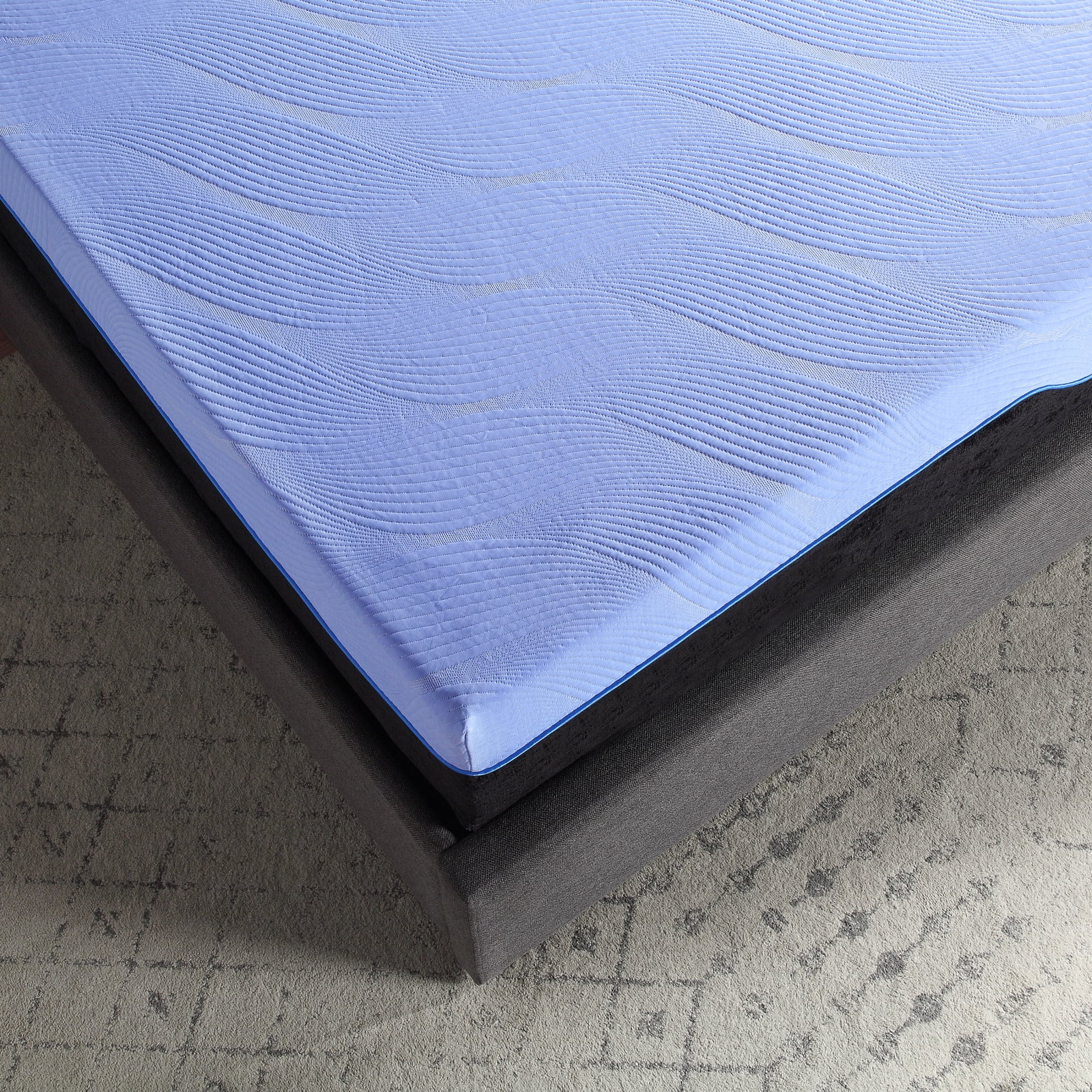 Miekor Furniture Refresh 12 inch Flex Top Hybrid Cooling Fast Responding Latex Foam and Coil Mattress, King Size 40447